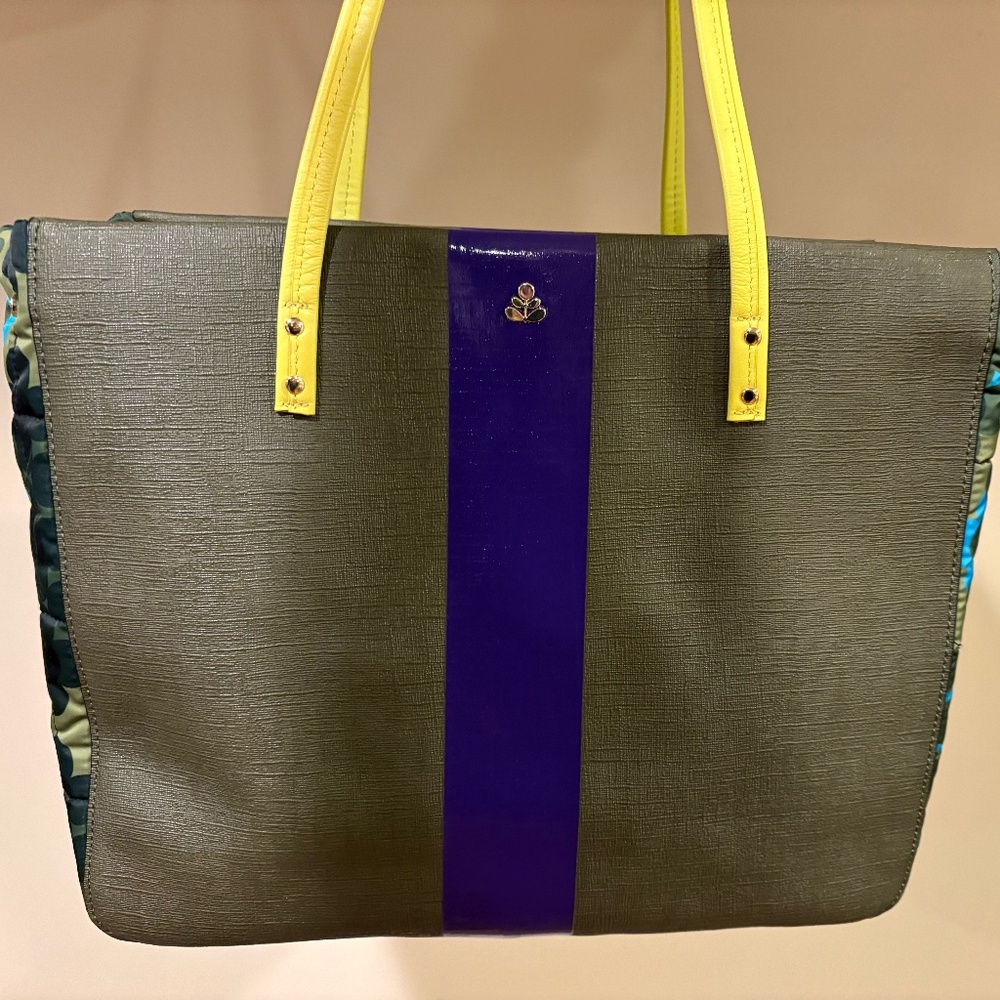 Orla Kiely Columbo Tote - Cosmos Green - Picture 2 of 7